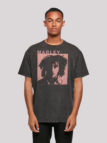 T-Shirt 'Bob Marley Reggae Music by Rock Off' F4NT4STIC en noir : devant