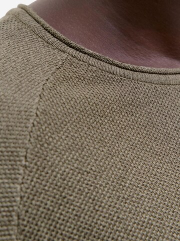 JACK & JONES - Regular Fit Pullover 'Hill' em castanho
