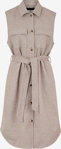 Robe-chemise 'Haven' PIECES en beige : devant