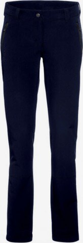 Maier Sports Slim fit Outdoor Pants in Blue: front