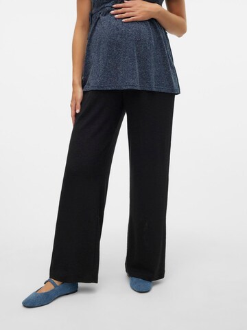 MAMALICIOUS Wide leg Broek 'MLFrederikke' in Zwart: voorkant