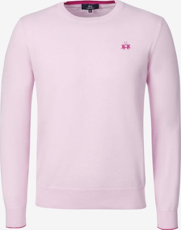 La Martina Pullover 'MCS010' in Pink: Vorderseite