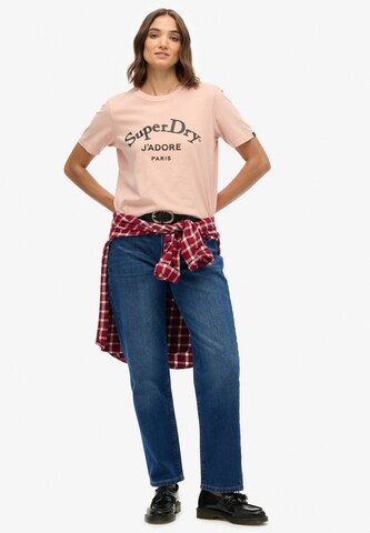 T-shirt Superdry en rose