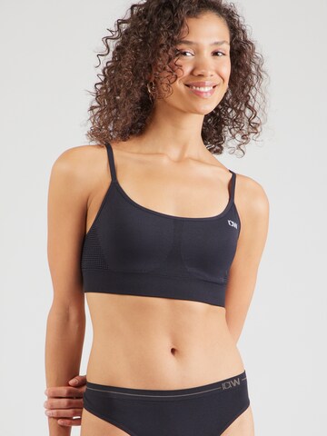 Bustier Soutien-gorge de sport ICANIWILL en noir : devant