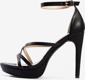 Celena Sandal 'Courtney' in Black: front