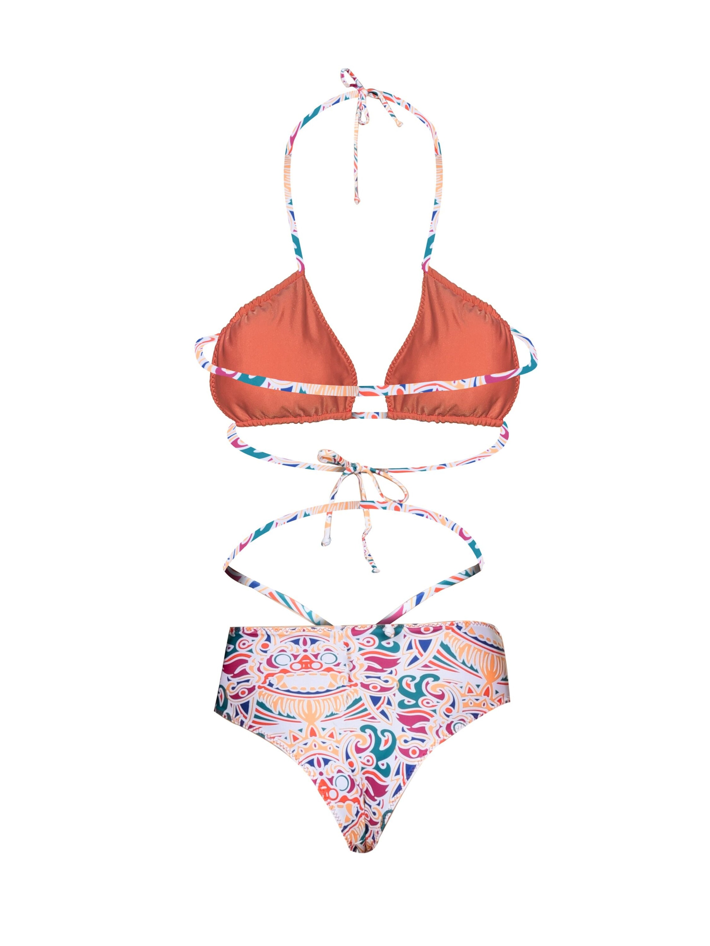 Kadoo Triangel Bikini 'ECONYL® Barong Simplified Set 2-tlg. wendbar' in Gemengde kleuren