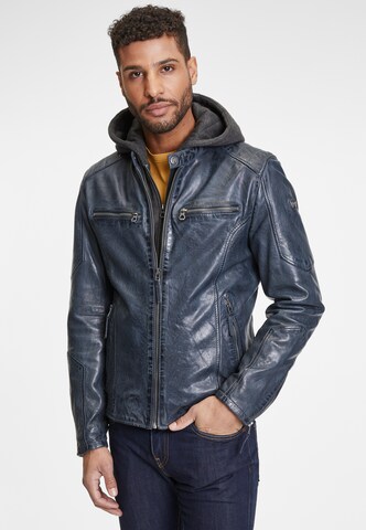 Gipsy Between-Season Jacket in Blue: front