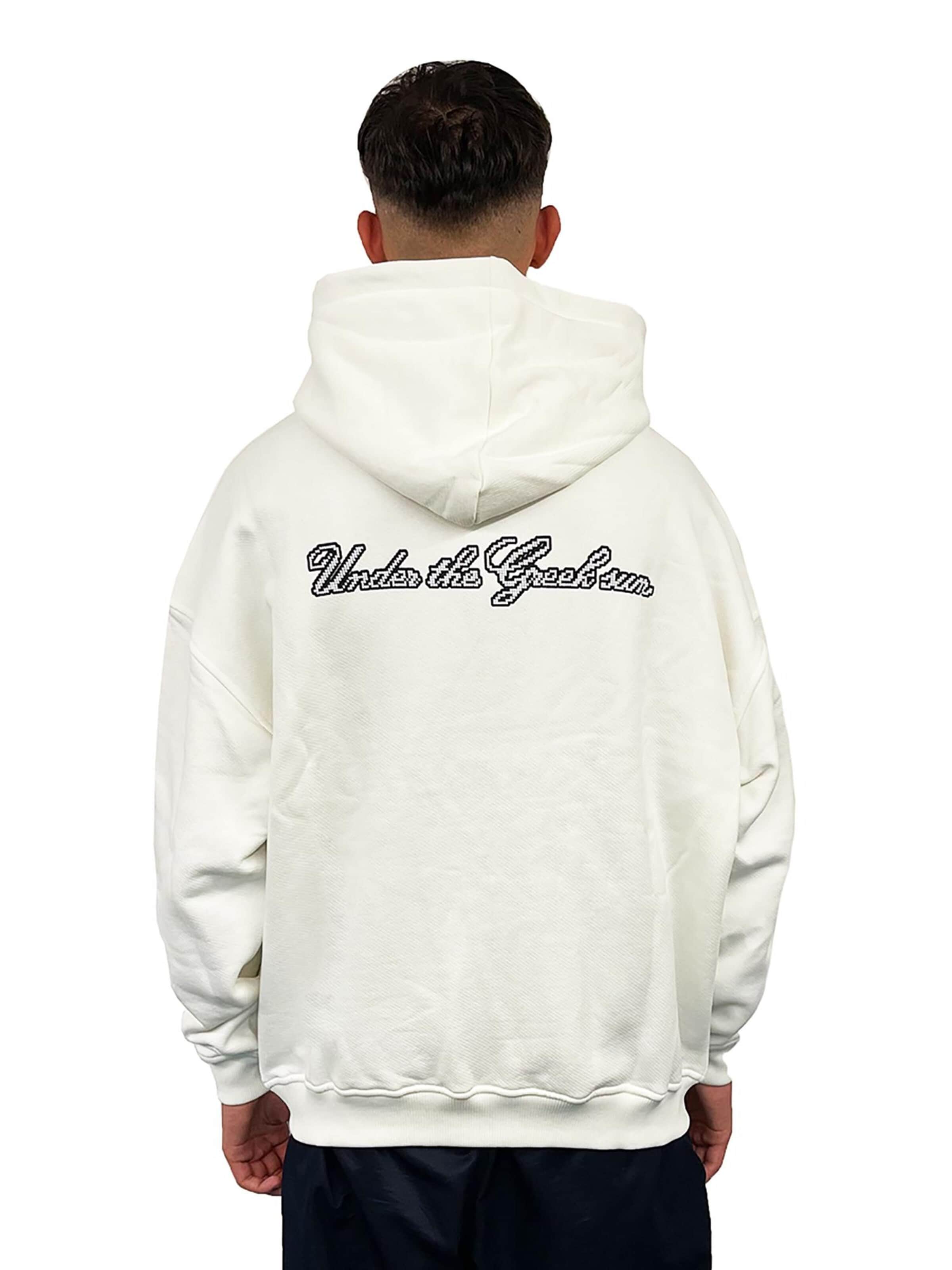 Pequs Sweatshirt 'UTGS'‌‌‌‌‌‌‌‌ in Weiß
