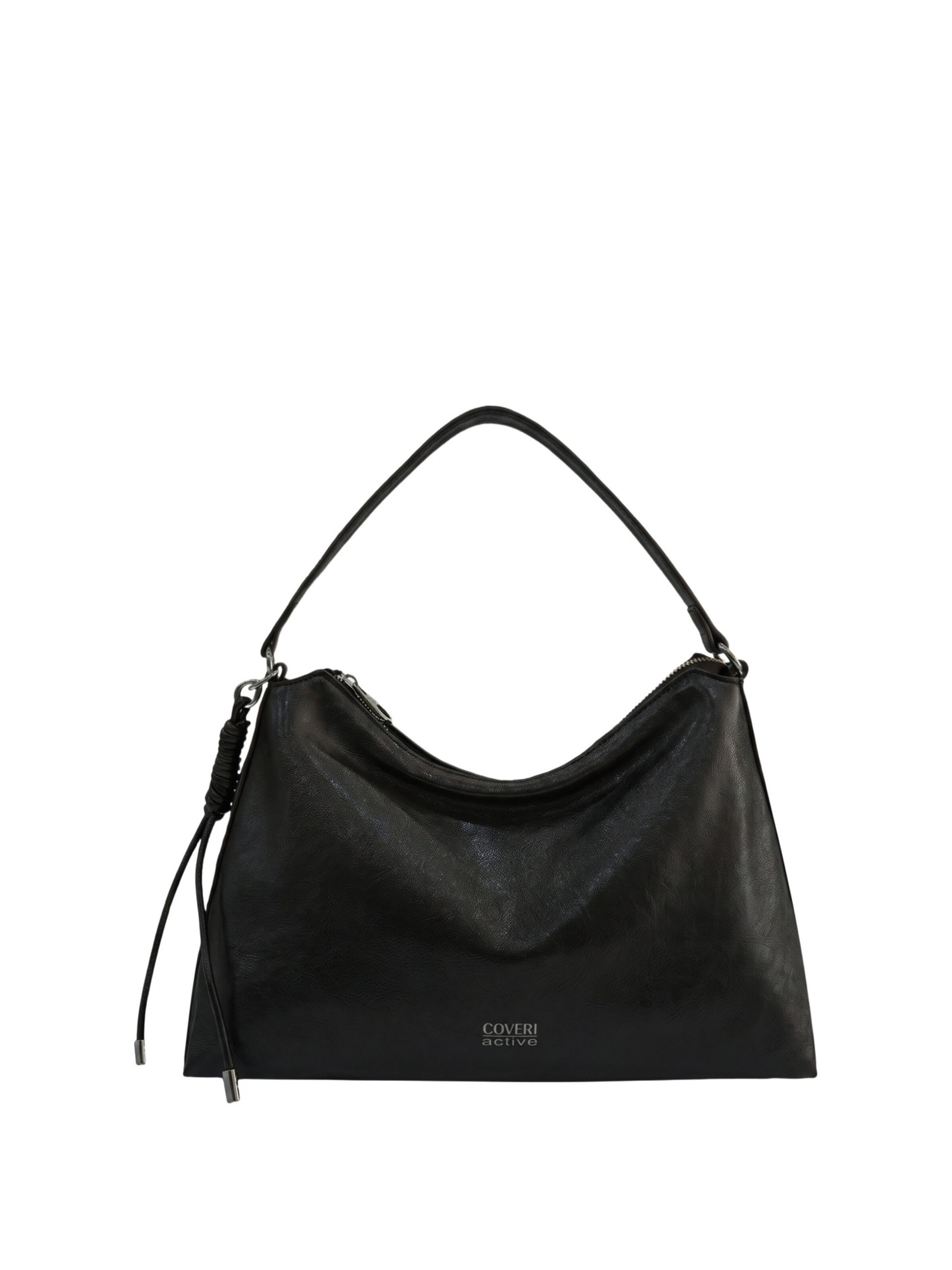 Borsa a spalla di Coveri in nero: frontale
