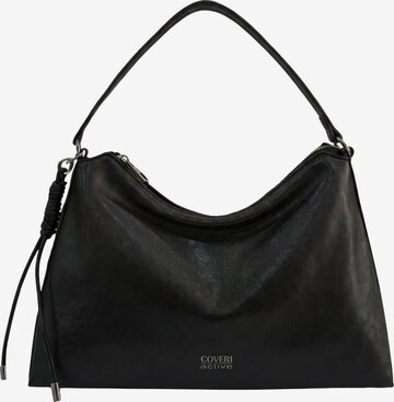 Borsa a spalla di Coveri in nero: frontale
