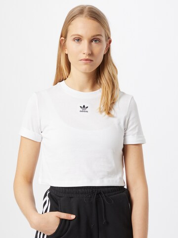 ADIDAS ORIGINALS Shirt in White: front