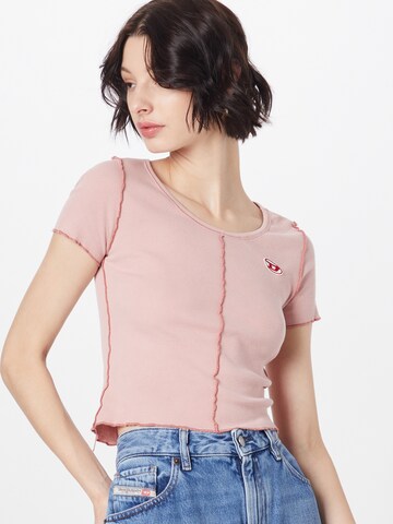 DIESEL Shirt in Roze: voorkant