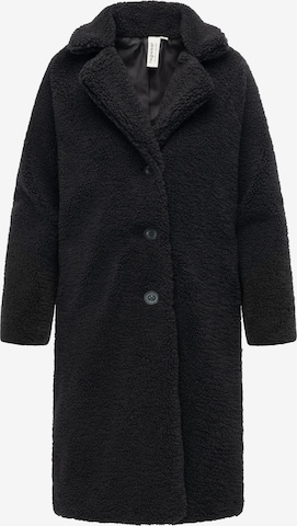 Ragwear Pitkä talvitakki 'Tedyco' värissä musta: etupuoli