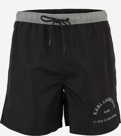 Maudymosi trumpikės iš Karl Lagerfeld, spalva – pilka / juoda, Prekių apžvalga