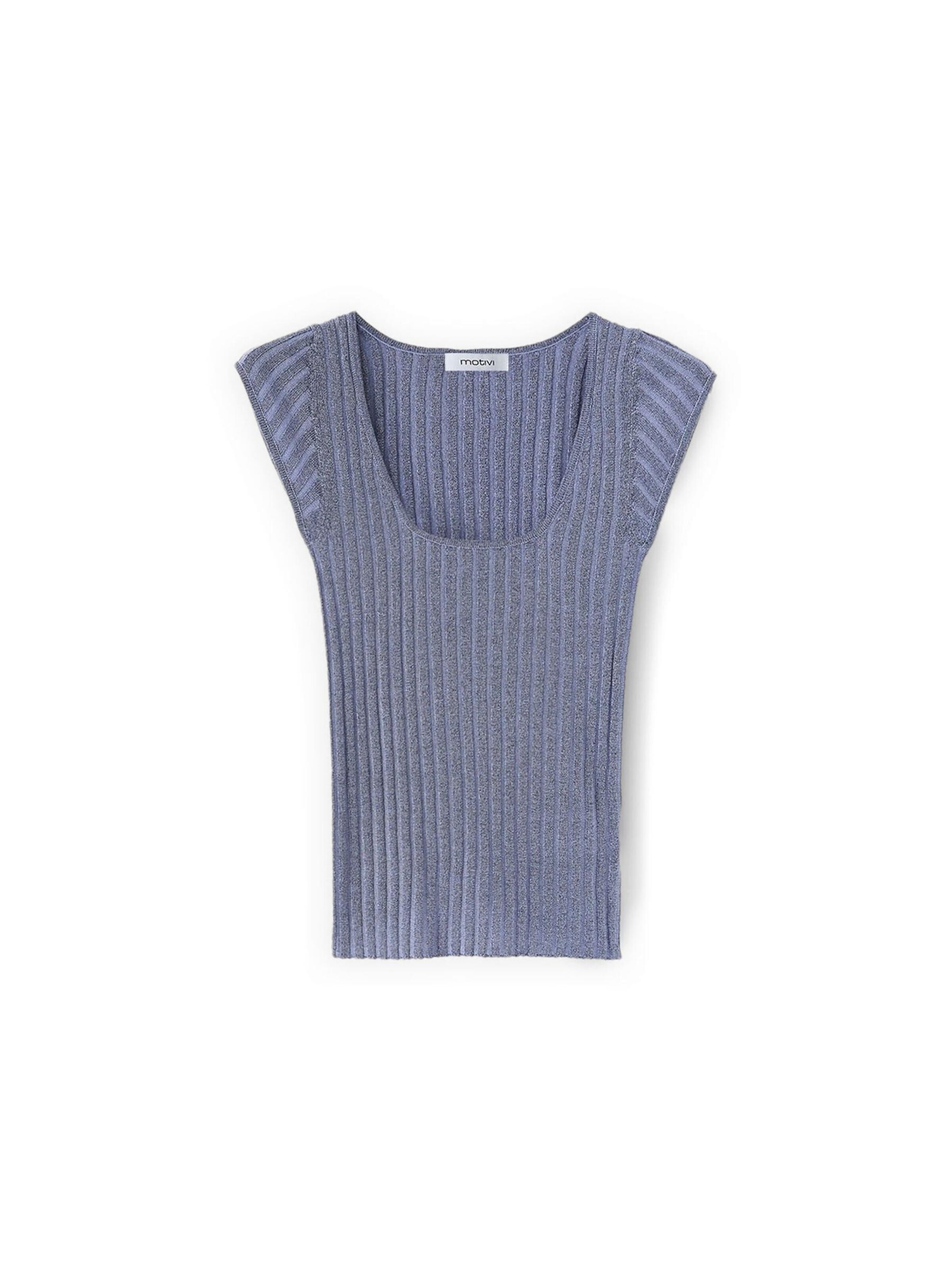 Tops en tricot MOTIVI en bleu : devant