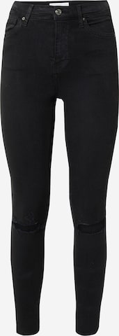 TOPSHOP Skinny Jeans 'Jamie' in Black: front