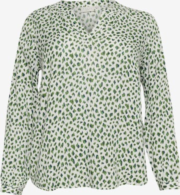 KAFFE CURVE - Blusa 'Jalu' em verde: frente