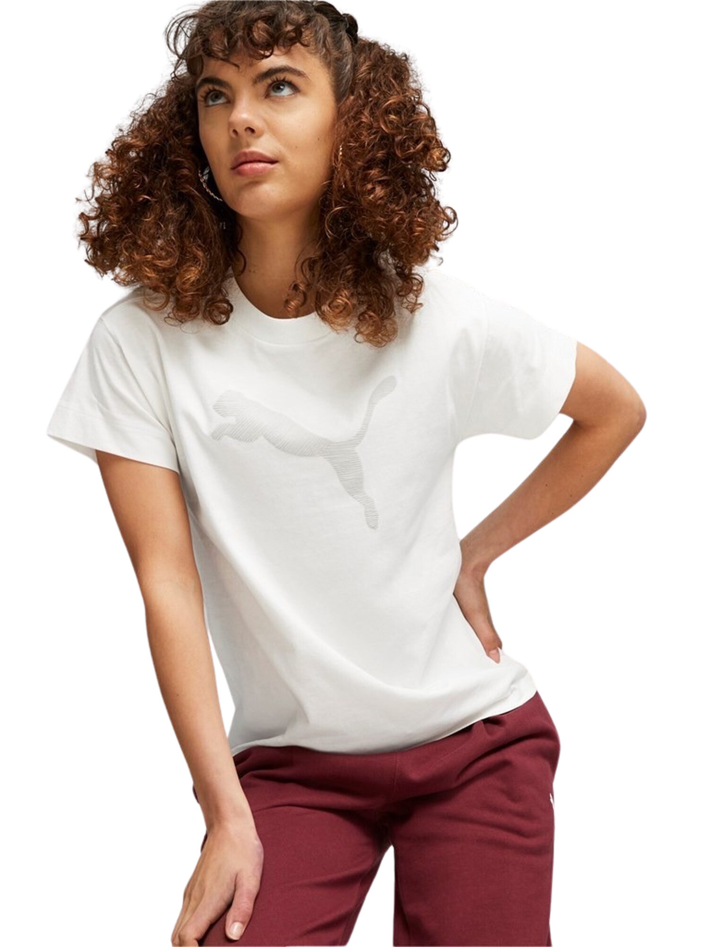 PUMA Funktionstopp 'Her' i vit: framsida