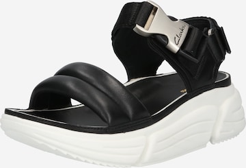 CLARKS Sandal i svart: framsida