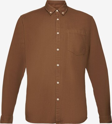 ESPRIT Overhemd in Bruin: voorkant