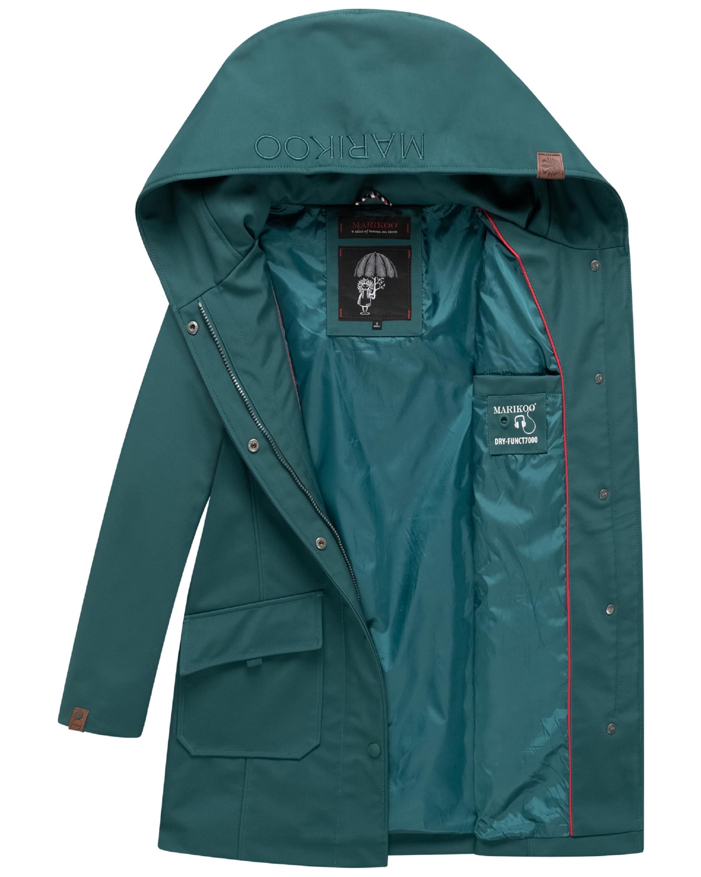 Cappotto funzionale 'Mayleen' di MARIKOO in verde
