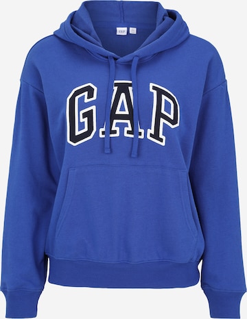 Bluză de molton 'HERITAGE' de la Gap Petite pe albastru: față