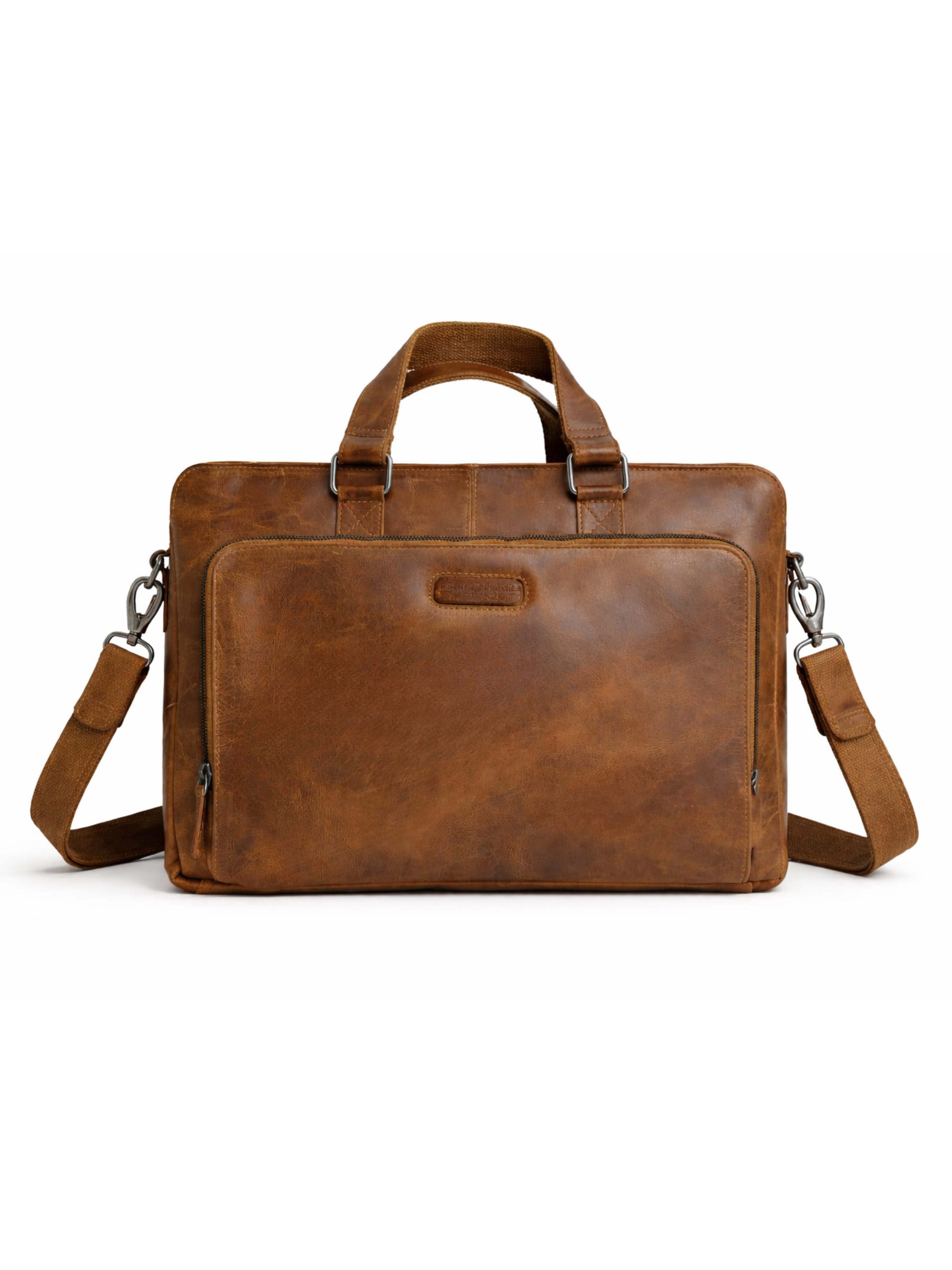 Ella Eisvogel Laptoptasche‌ in Braun: Vorderseite