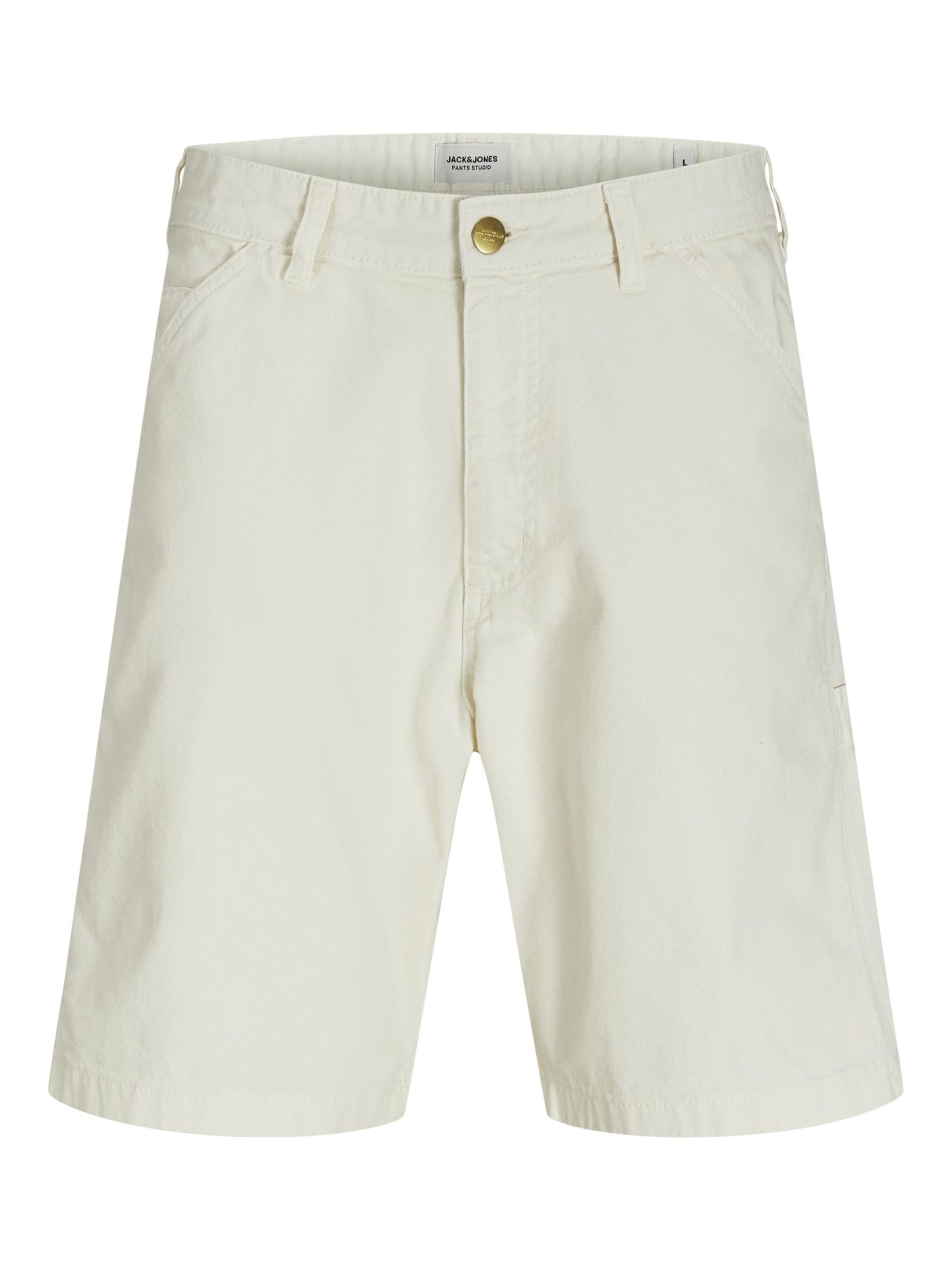 JACK & JONES Voľný strih Nohavice 'JPSTTONY' - Biela: predná strana