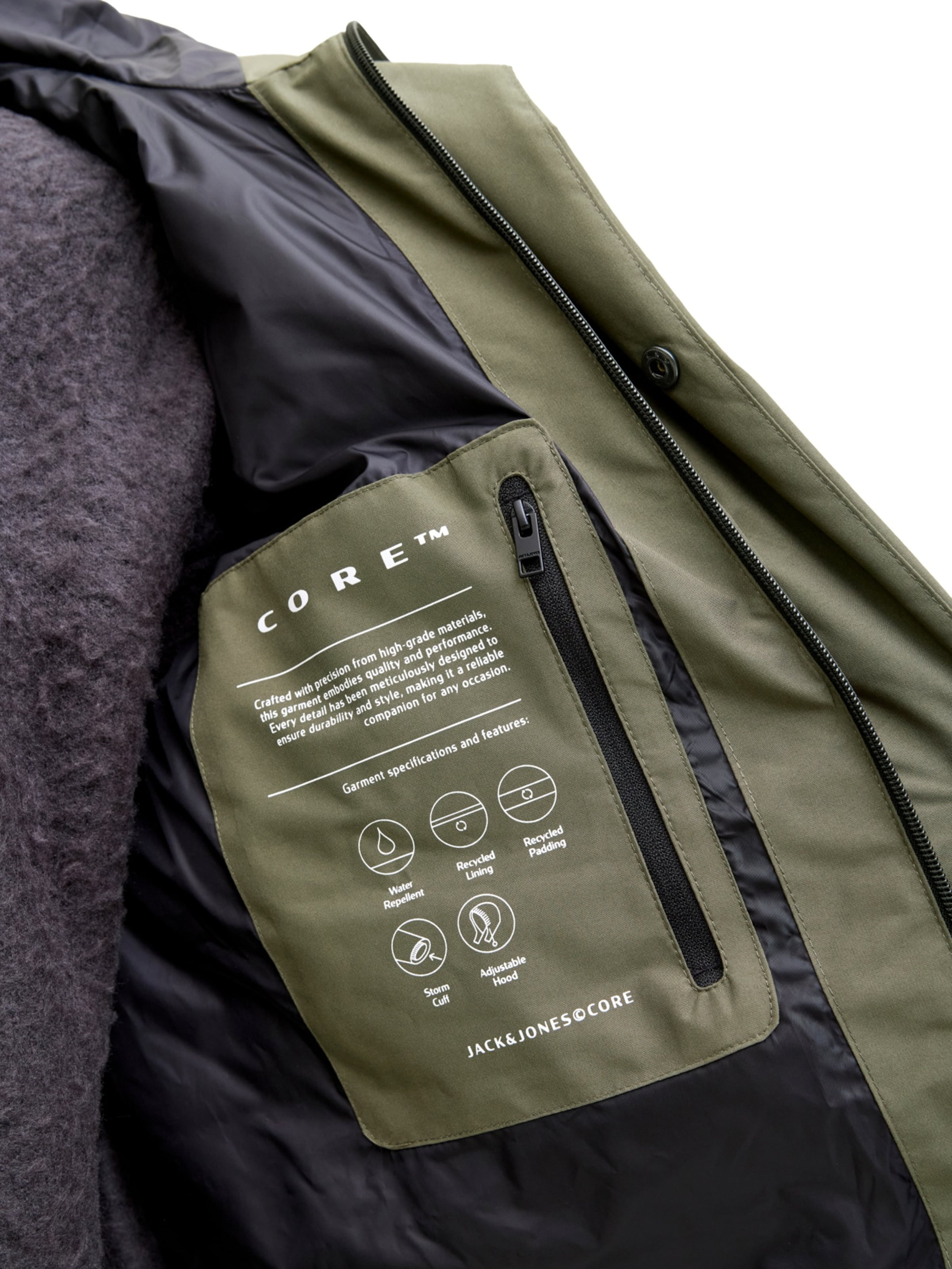 JACK & JONES Winter Jacket 'Fusion' in Green