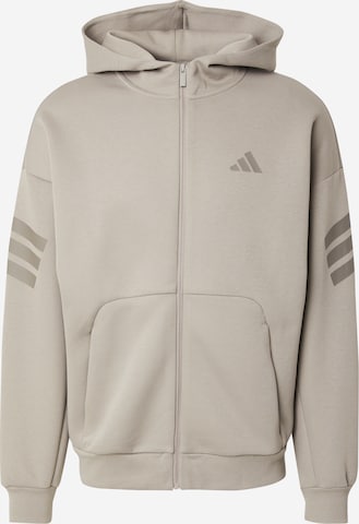 ADIDAS SPORTSWEAR Αθλητική ζακέτα φούτερ 'FI' σε μπεζ: μπροστά