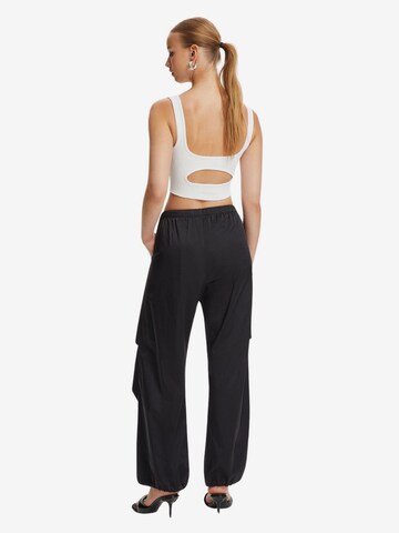 NOCTURNE Loose fit Cargo trousers in Black