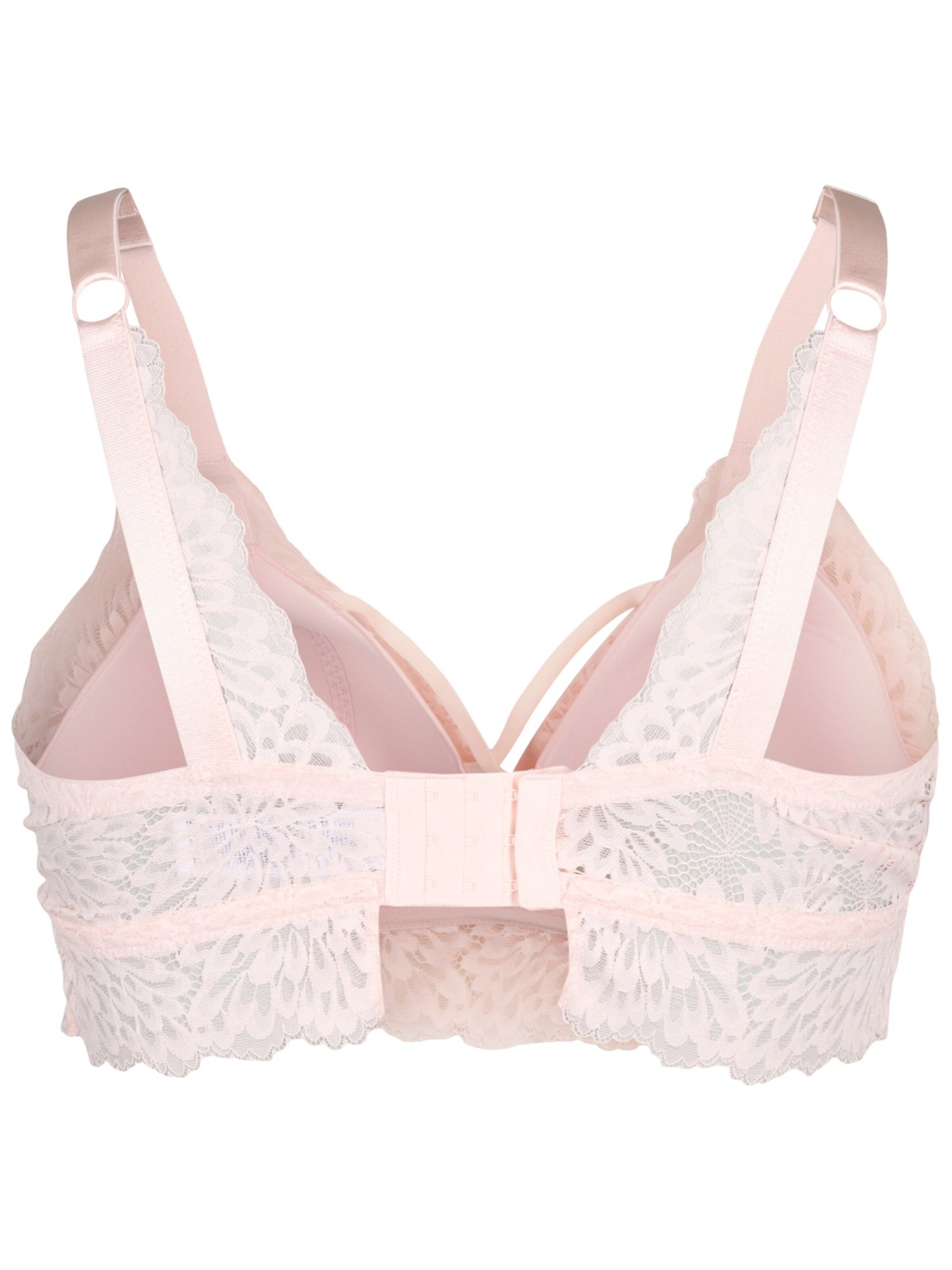 Devoted by Zizzi T-Shirt BH 'LUBI' in Weiß