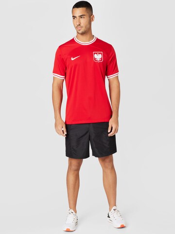 NIKE - Camisola de futebol 'Polen 2022 Auswärts' em vermelho