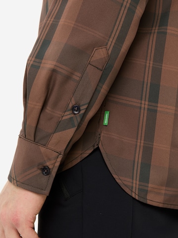 VAUDE Regular fit Functioneel overhemd 'Neshan' in Bruin