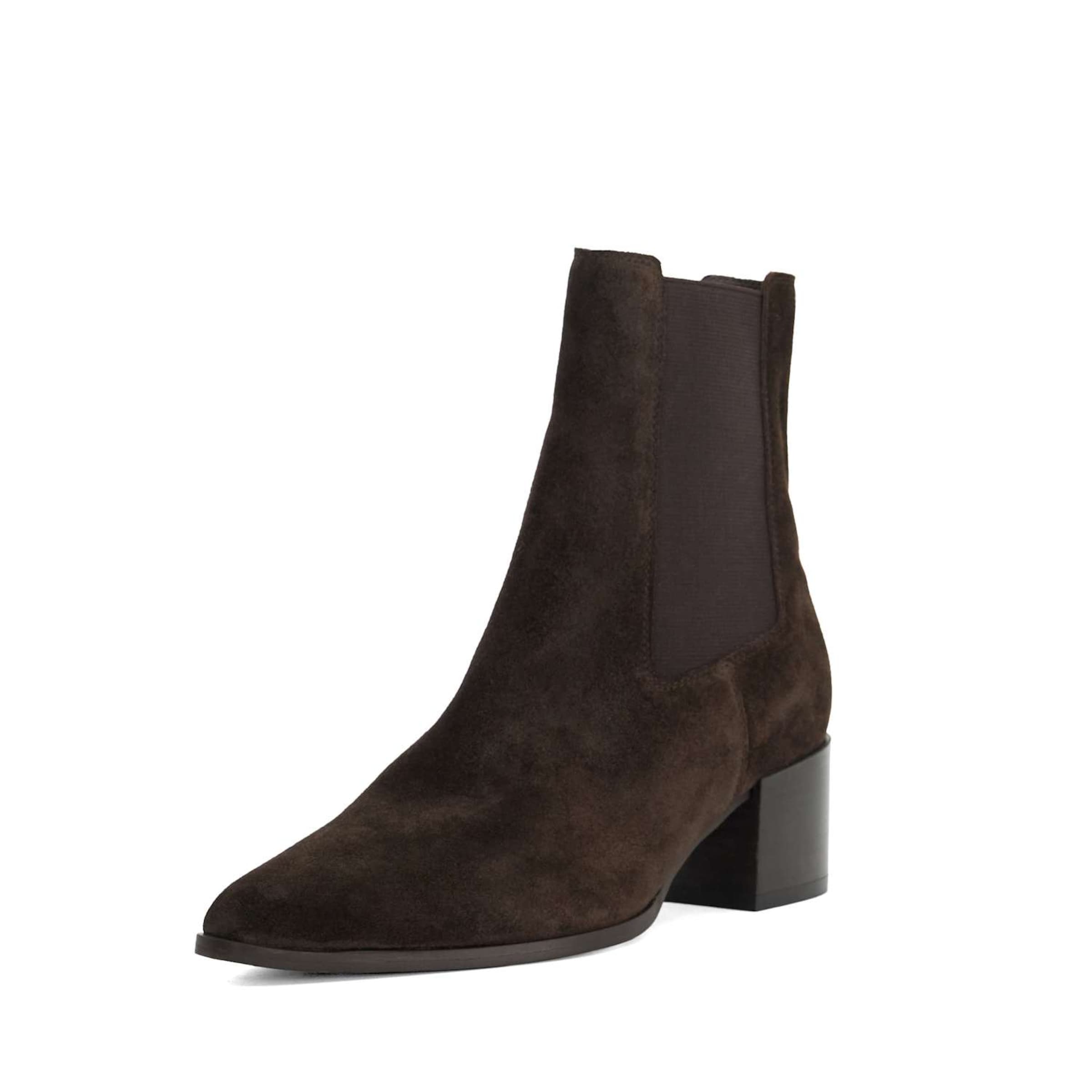 Dune LONDON Chelsea boots 'Pimo' in Bruin: voorkant