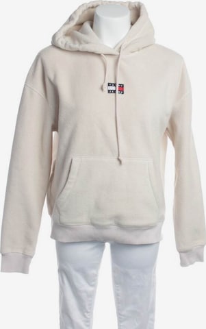 Tommy Jeans Sweatshirt & Zip-Up Hoodie in S in White: front