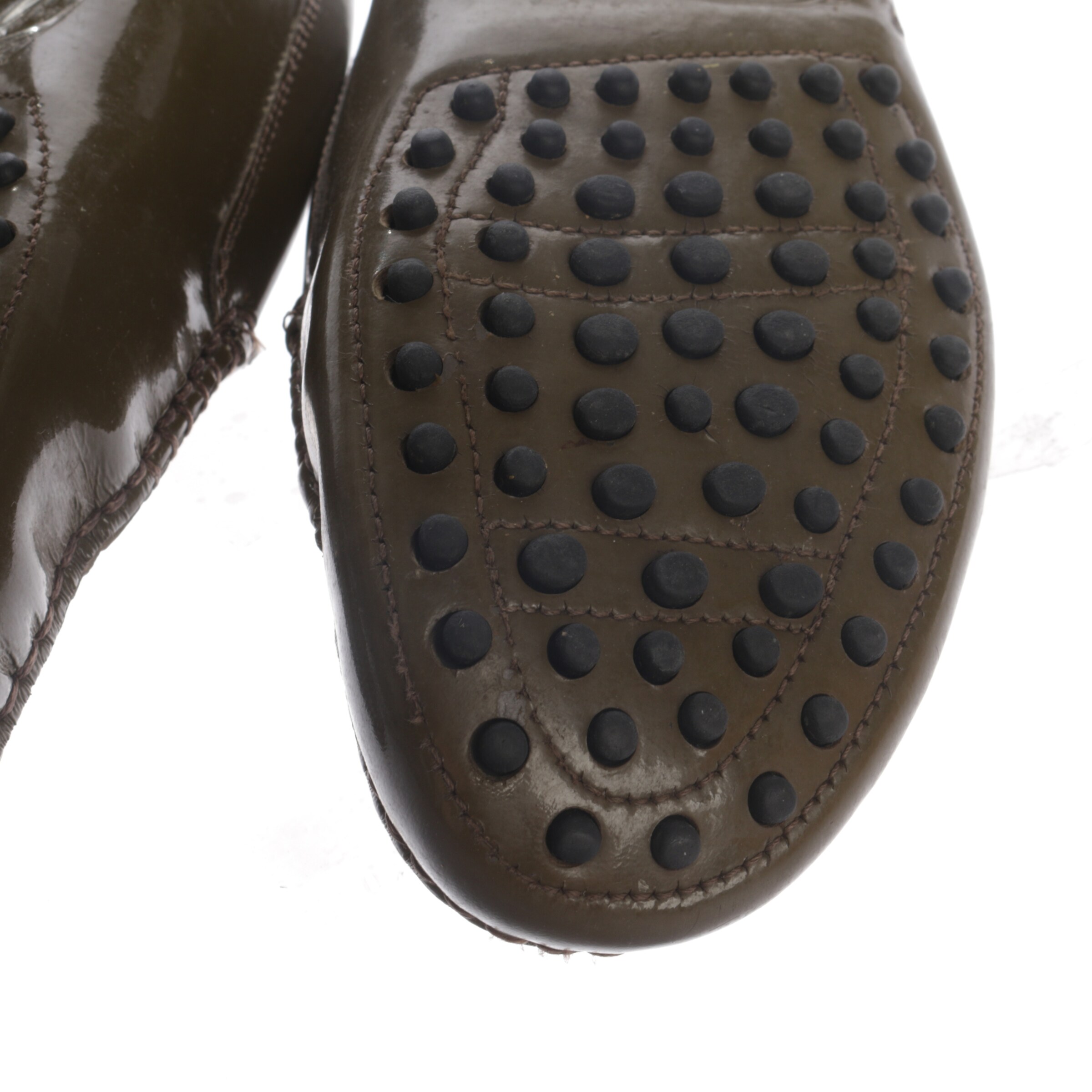 Tod's Flats & Loafers in 37 in Green