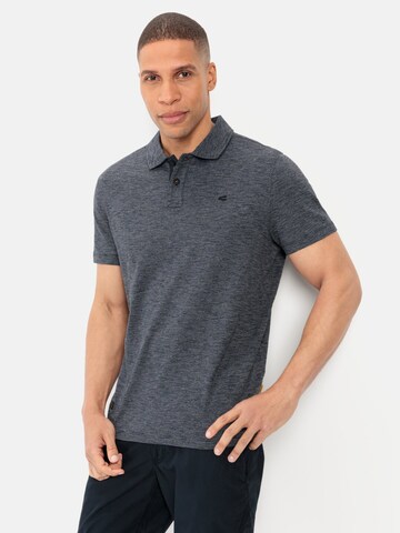 CAMEL ACTIVE Poloshirt aus zertifizierter Baumwolle in Blau: Vorderseite