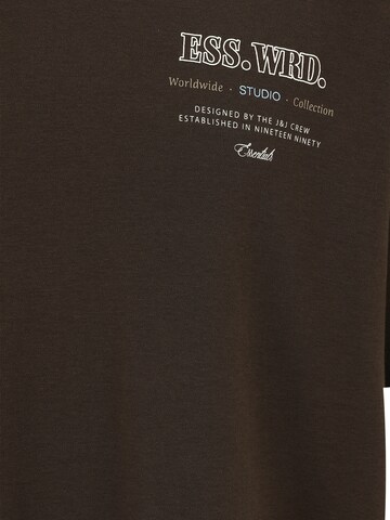T-Shirt 'JJEURBAN EDGE STUDIO' Jack & Jones Plus en marron