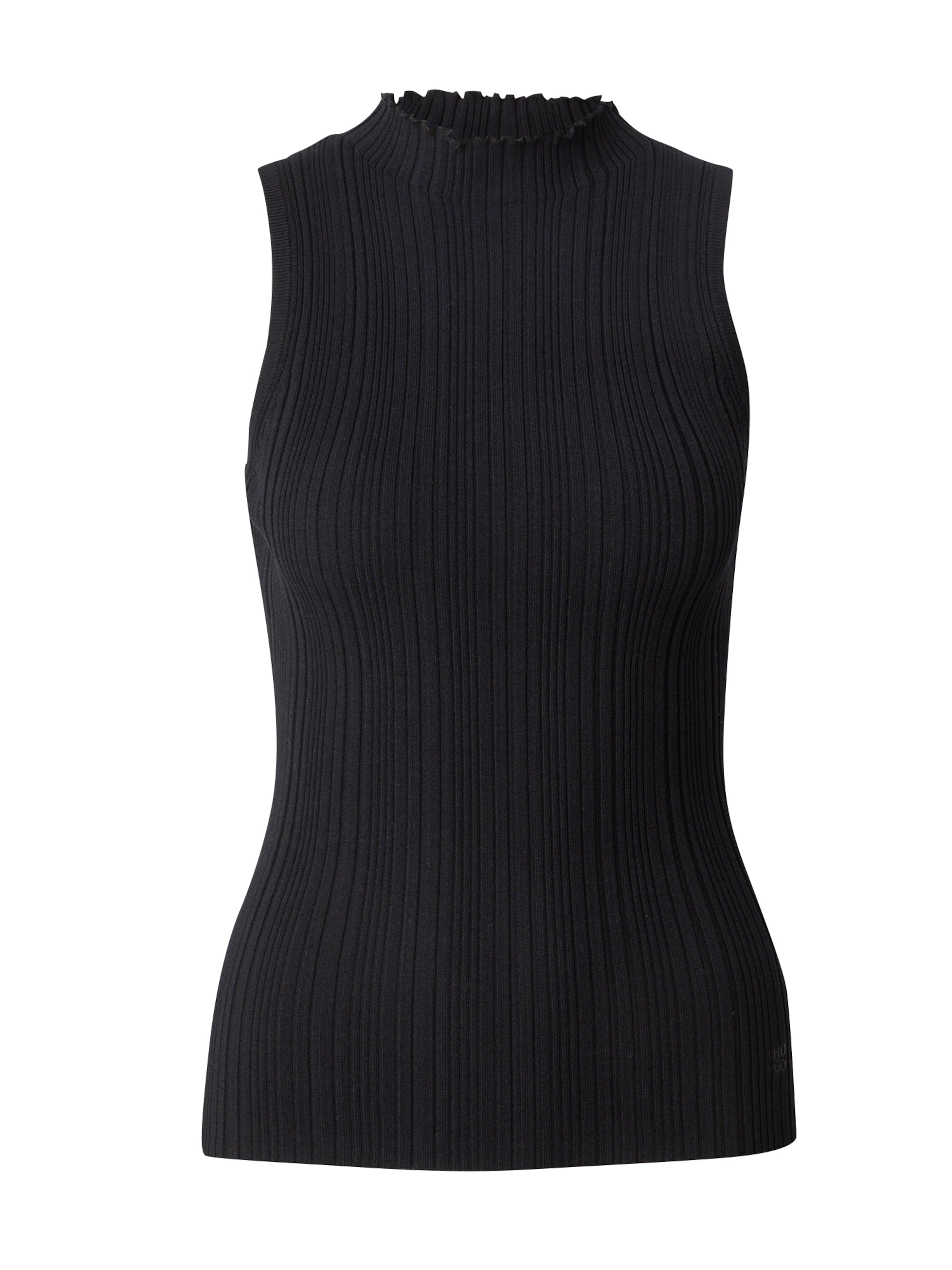 Tops en tricot 'Sarepilk' HUGO en noir : devant