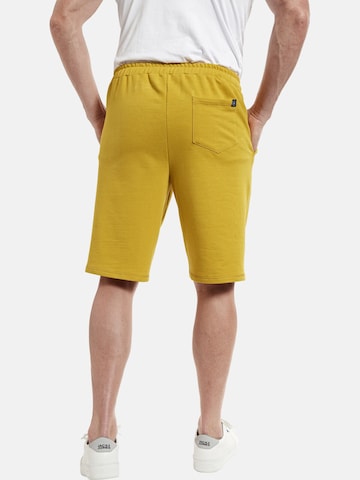 Jan Vanderstorm Regular Workout Pants 'Raune' in Yellow