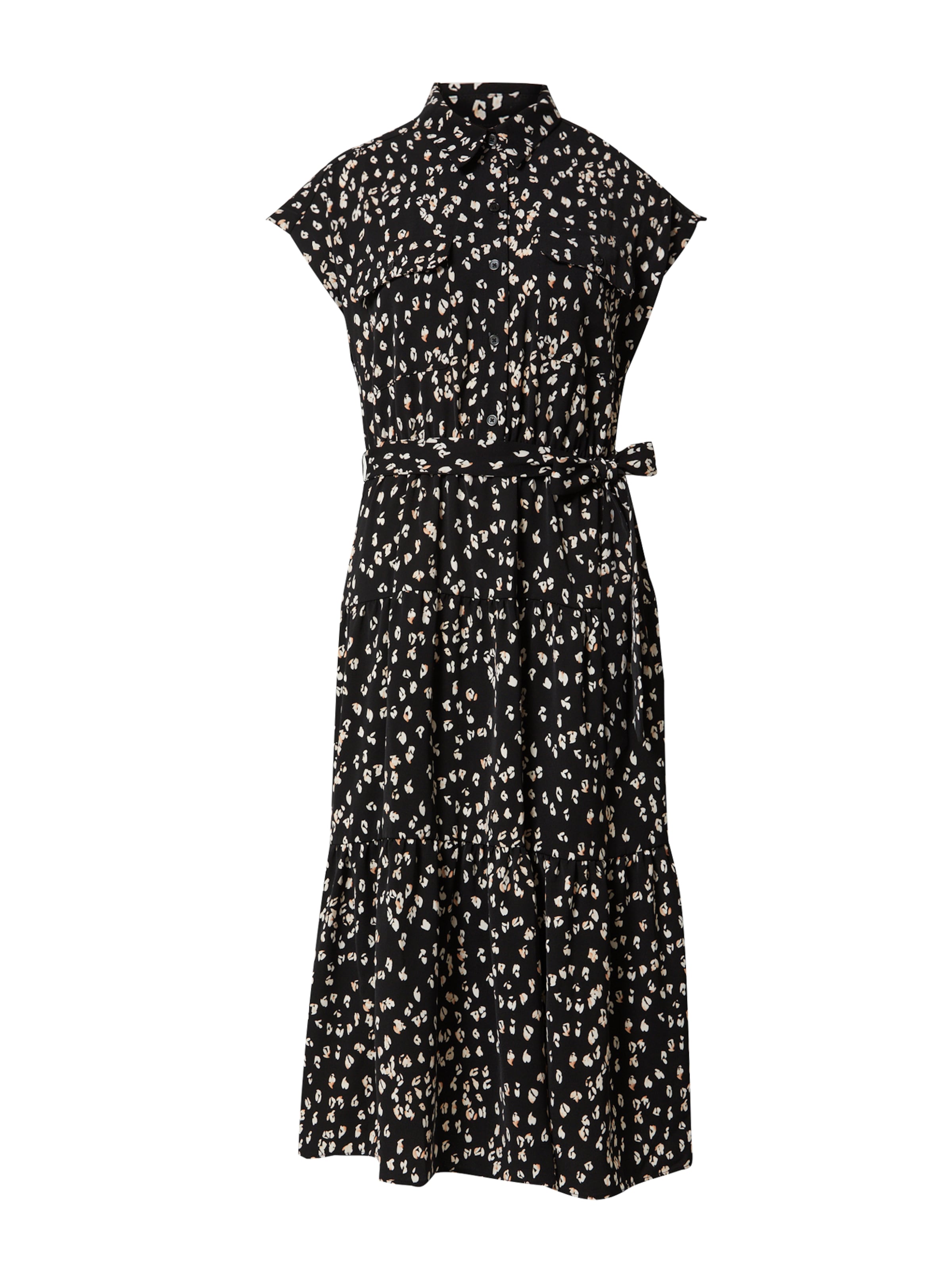 DKNY Vestido camisero en negro / blanco, Vista del producto