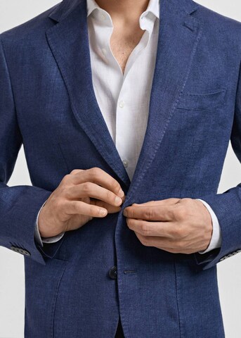 MANGO MAN Slim fit Suit Jacket 'Salerno' in Blue