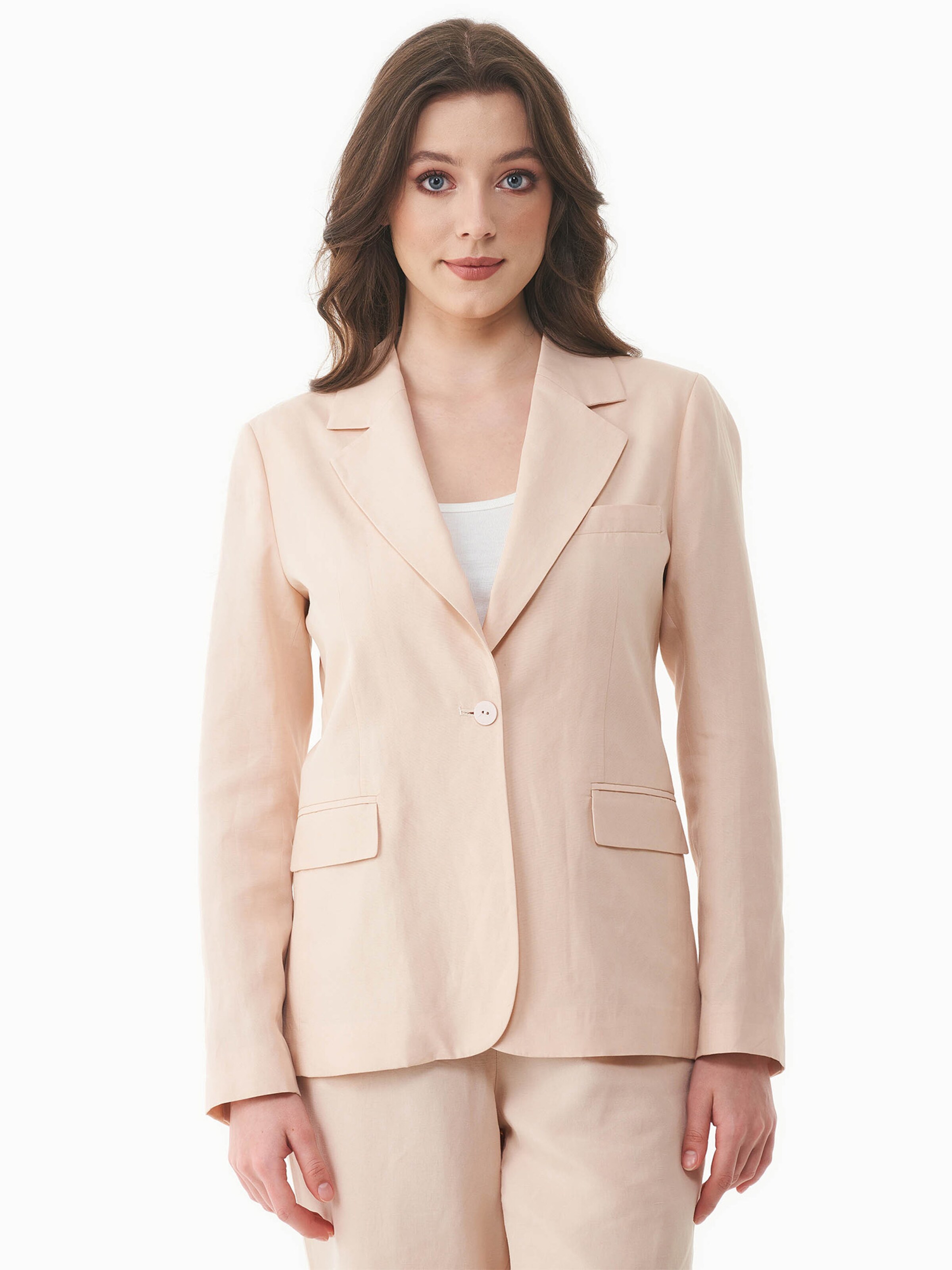 Organication Blazer in Beige: front