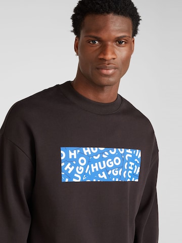 HUGO Blue Sweatshirt 'Naylos' in Zwart