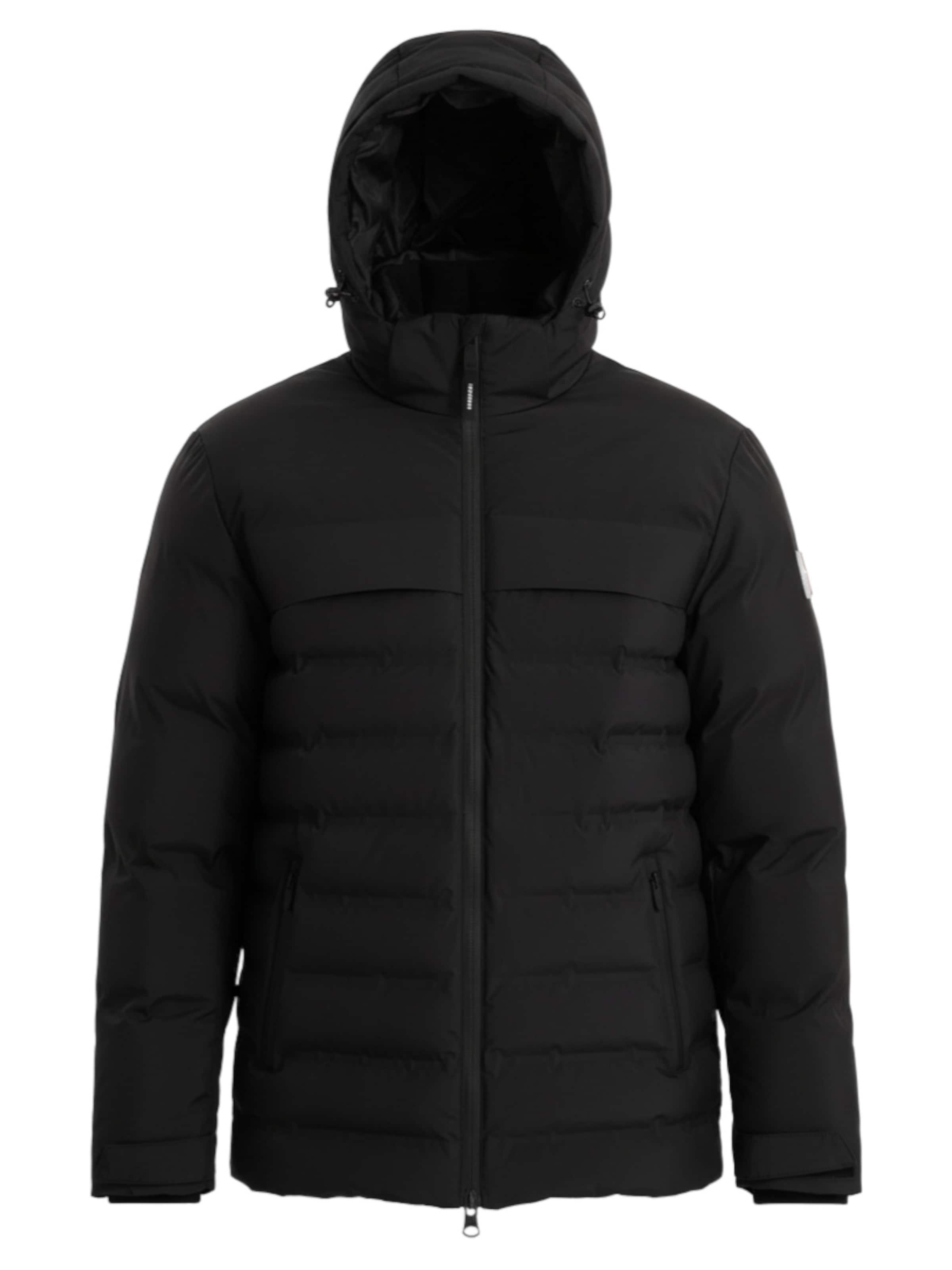 Ombre Winterjacke 'OM-JAHP-0150' in schwarz, Produktansicht