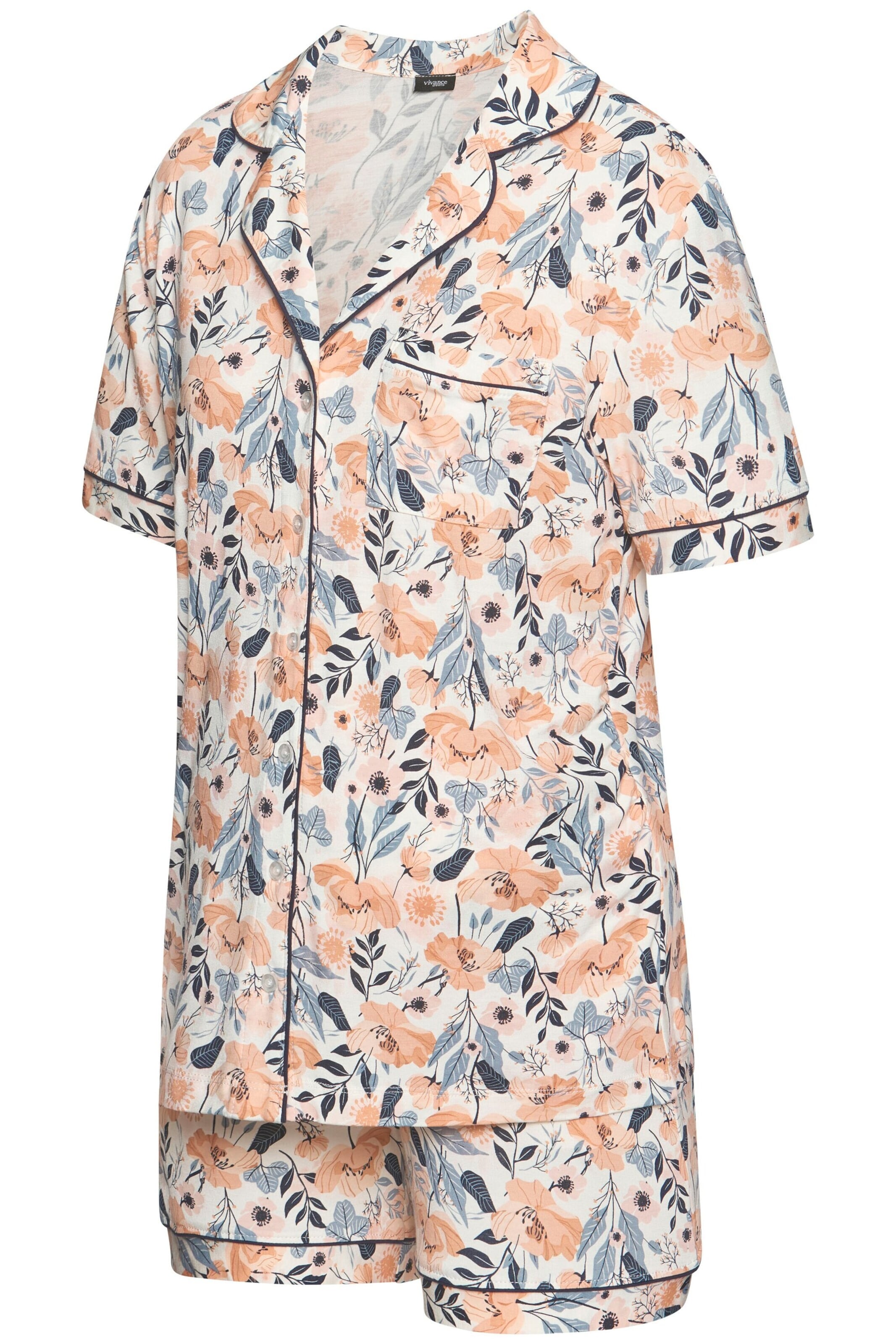 VIVANCE Kratke hlače za spanje | bela barva