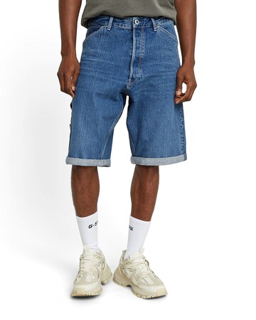 G-STAR Loosefit Shorts in Blau: Vorderseite