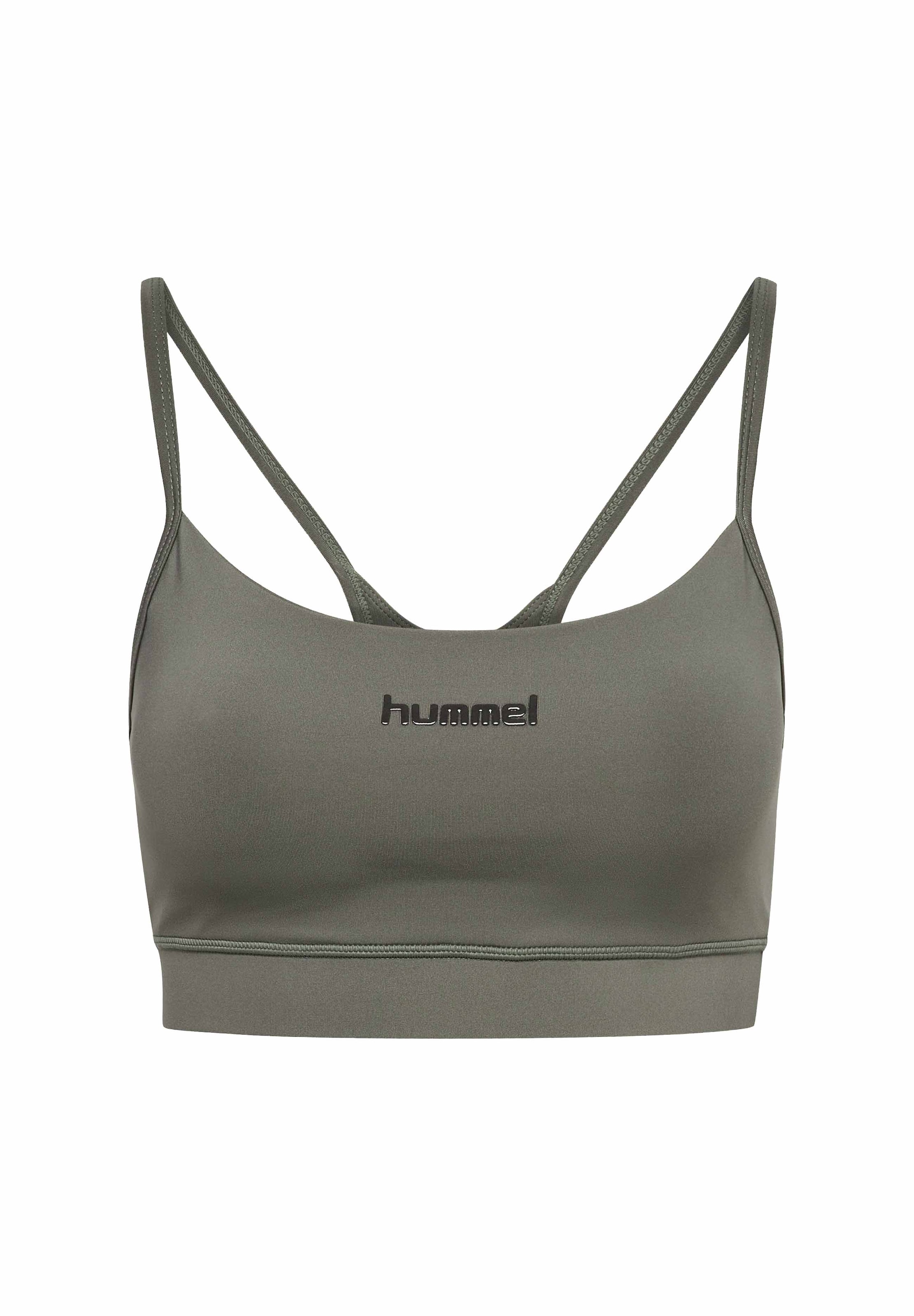 Hummel - Bustier Sujetador deportivo 'PRIMA' en gris: frente