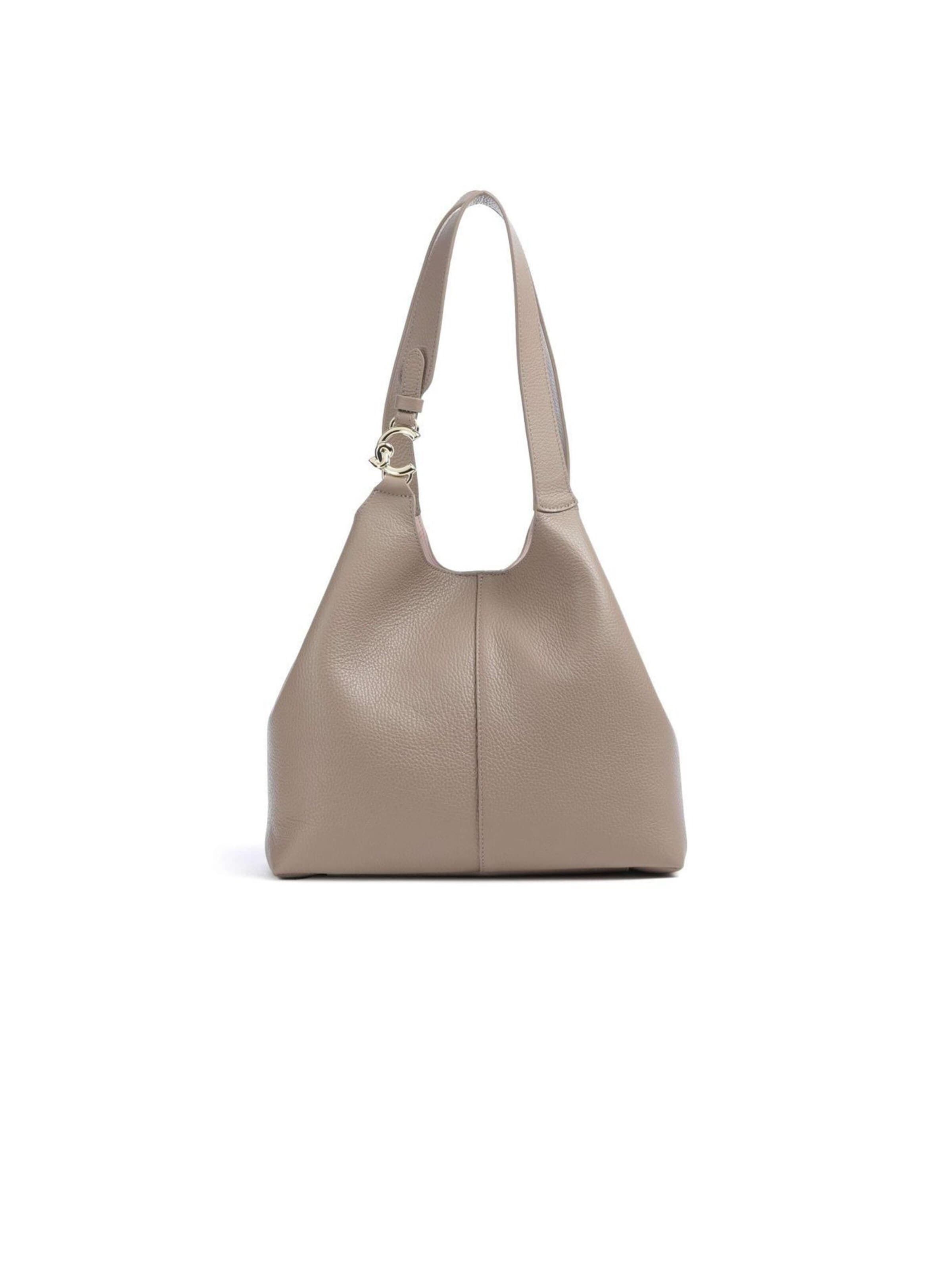 Coccinelle - Bolso de hombro en gris: frente